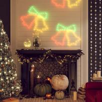 Kalėdinės dekoracijos varpeliai su 72 LED 3vnt 50x56cm