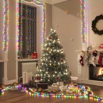 LED lempučių girlianda 11m PVC 1000 įvairių spalvų LED