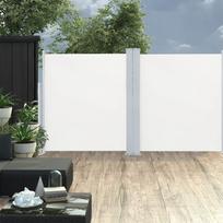 Ištraukiama šoninė pertvara kreminės spalvos 140x600cm