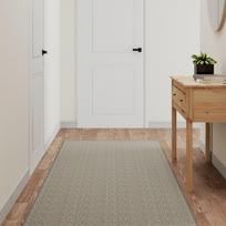 Kilimas-takelis taupe spalvos 80x300cm sizalio imitacija