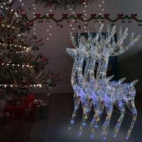 Kalėdinės dekoracijos elniai 3vnt 180cm akrilas 250 LED