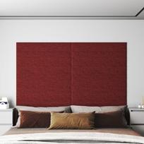 Sienų plokštės 12vnt vyno 90x15cm audinys 162m²