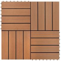 Rudos WPC Plytelės 30x30cm 11 vnt 1 m2