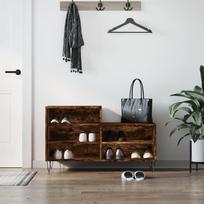 Spintelė batams dūminio ąžuolo 102x36x60cm apdirbta mediena