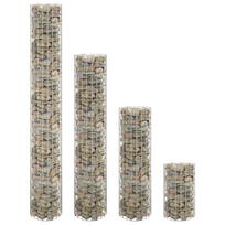 Gabionų loveliai 4vnt 30x50/100/150/200cm apskriti aukšti