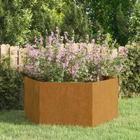 Lovelis rūdžių spalvos 90x90x45cm Corten plienas