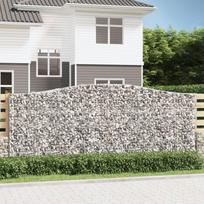 Išlenkti gabiono krepšiai 6vnt 400x50x160/180cm geležis