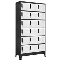 Persirengimo spintelė antracito/balta 90x40x180cm plienas