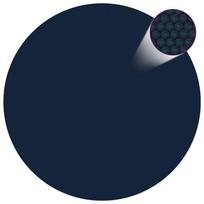 Saulę sugerianti baseino plėvelė juoda/mėlyna 488cm PE