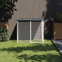 Narvas viščiukams su stogu antracito 103x98x90cm plienas