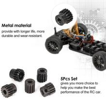 Krumpliaračių rinkinys 13T-17T 48DP – Skirtas 1:10 RC bešepetėlis variklis – Patvarus metalas – Suderinamas su Monster Truck, Buggy, Sunkvežimiais – Juodas juoda
