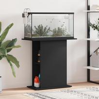 Akvariumo stovas juodas 75x36x725 cm apdirbta mediena
