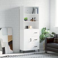Komoda baltos spalvos 695x34x180cm apdirbta mediena