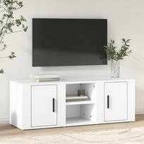 Televizoriaus spintelė baltos spalvos 100x315x35cm mediena