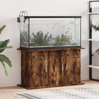 Akvariumo stovas dūminio ąžuolo 101x41x58cm apdirbta mediena