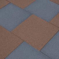 Plytelės apsaugai nuo kritimo 6vnt pilkos 50x50x3cm guma