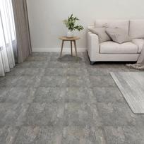 Grindų plokštės 20vnt pilkos 186m² PVC prilimpančios