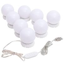LED lemputės veidrodžiui 8vnt šiltos ir šaltos baltos