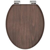 SCHÜTTE Klozeto sėdynė su soft-close mechanizmu DARK WOOD MDF