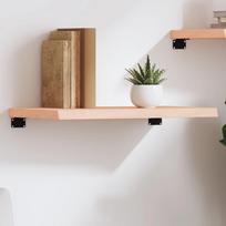 Sieninė lentyna 60x40x(2-4) cm neapdorotas ąžuolo masyvas