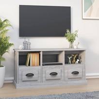 Televizoriaus spintelė pilka ąžuolo 100x35x50cm mediena