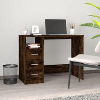 Rašomasis stalas dūminio ąžuolo 102x50x76cm mediena