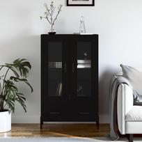 Komoda juodos spalvos 695x31x115cm apdirbta mediena