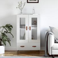 Komoda baltos spalvos 695x31x115cm apdirbta mediena blizgi