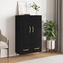 Komoda juodos spalvos 695x31x115cm apdirbta mediena