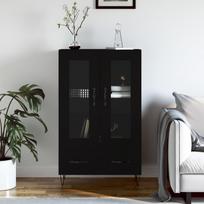 Komoda juodos spalvos 695x31x115cm apdirbta mediena