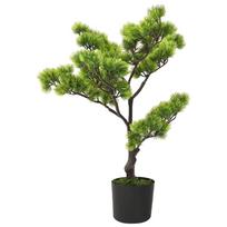 Dirbtinis pinus bonsai medelis su vazonu 60cm žalios spalvos