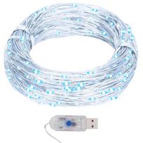 Mikro LED girlianda 40m 400 šaltų baltų LED 8 funkcijos