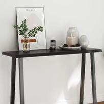 Stalviršis tamsiai ruda 120x40x(2-4) cm medienos masyvas