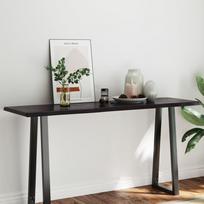 Stalviršis tamsiai ruda 160x50x(2-4) cm medienos masyvas