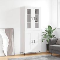 Komoda baltos spalvos 695x34x180cm apdirbta mediena