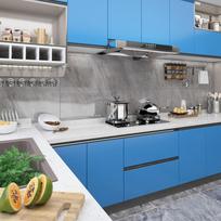 Lipnios plėvelės baldams 2vnt mėlynos 500x90cm PVC
