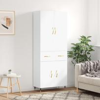 Komoda baltos spalvos 695x34x180cm apdirbta mediena