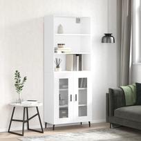 Komoda baltos spalvos 695x34x180cm apdirbta mediena