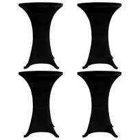 Staltiesės baro stal 4vnt juodos sp 60cm skersm įtemp