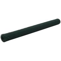 Vielinis tinklas viščiukams su PVC danga žalias 25x15m