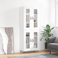 Komoda baltos spalvos 695x34x180cm apdirbta mediena blizgi