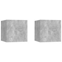 Naktinės spintelės 2vnt betono 305x30x30cm mediena