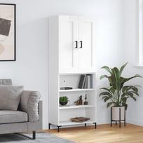 Komoda baltos spalvos 695x34x180cm apdirbta mediena blizgi