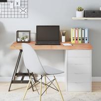 Stalviršis šviesiai rudas 120x50x(2-6) cm medienos masyvas
