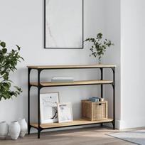 Konsolinis staliukas ąžuolo 100x29x75cm apdirbta mediena