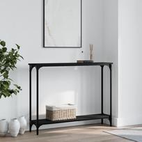 Konsolinis staliukas juodas 100x225x75cm apdirbta mediena