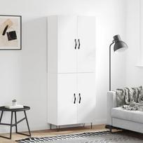 Komoda baltos spalvos 695x34x180cm apdirbta mediena blizgi