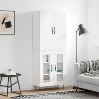 Komoda baltos spalvos 695x34x180cm apdirbta mediena
