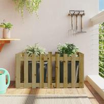Sodo lovelis 100x50x50cm impregnuota pušis tvorelės dizaino