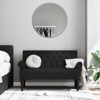Suoliukas su atlošu juodos spalvos 120x62x755cm audinys